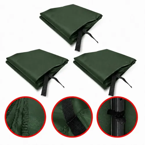 KIT 3 Laterais De Fechamento Parede Para Tenda Gazebo 3x3 VERDE