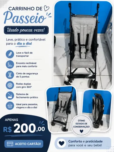 Carrinho guarda chuva