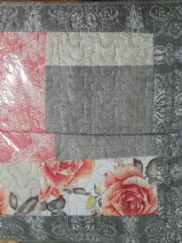 kit colcha queen. 2 fronhas e 1 cobre leito dupla face