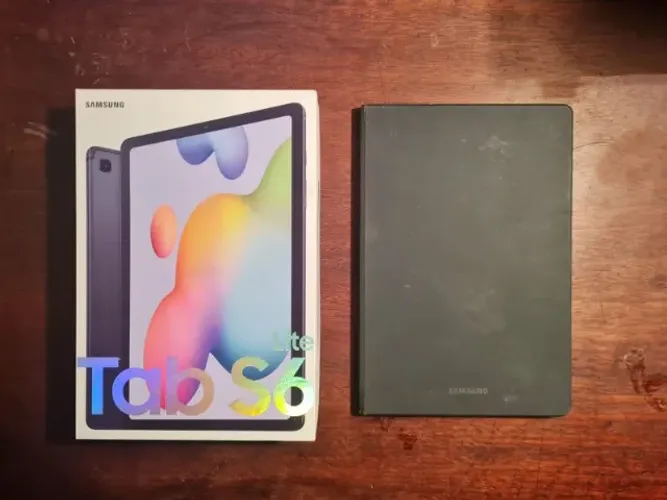 Galaxy Tab S6 Lite 64gb + Sd 64gb + Nf (tela Trincada)