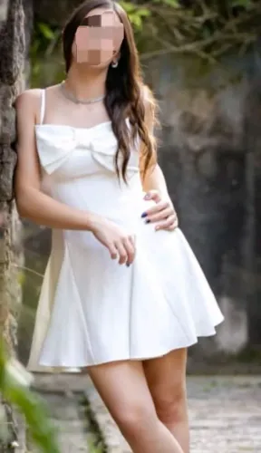 vestido de festa laço branco g