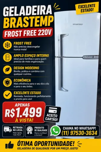 Geladeira Brastemp Frost free 220v