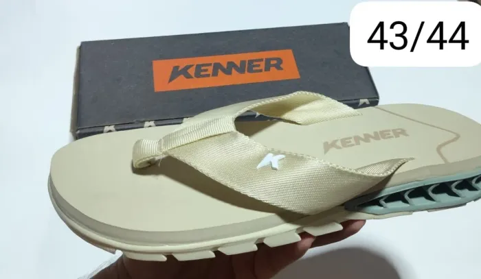 Chinelo KENNER Rakka Premium Laranja/Preto/Cinza - Tamanhos 40 e 42