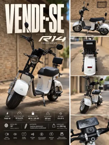 Scooter Eletrica R14 - 2026 (1000w - 30ah)