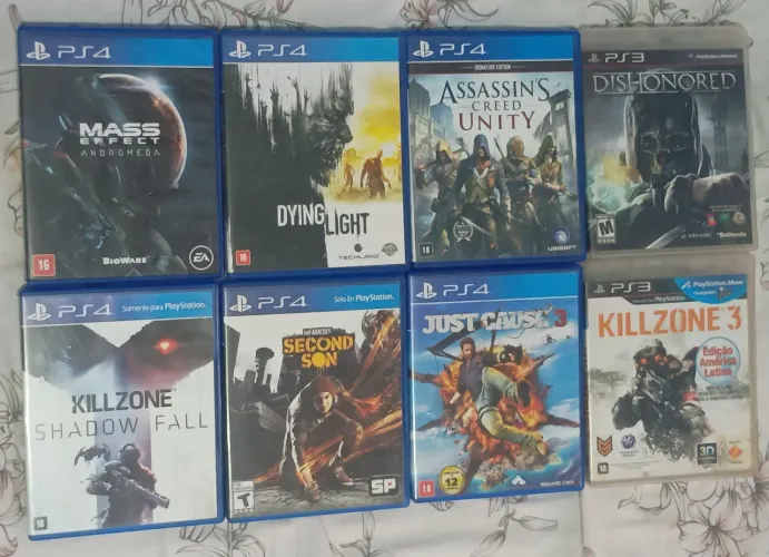 Jogos ps4/ps3 mídia física!