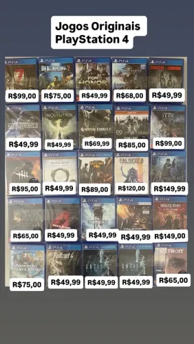 Jogos originais PlayStation 4| ps4, play4 | promoção
