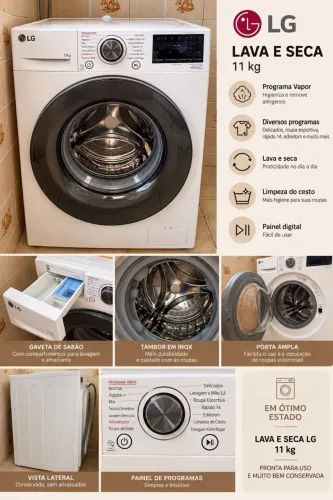 Máquina de lavar LG 11kg
