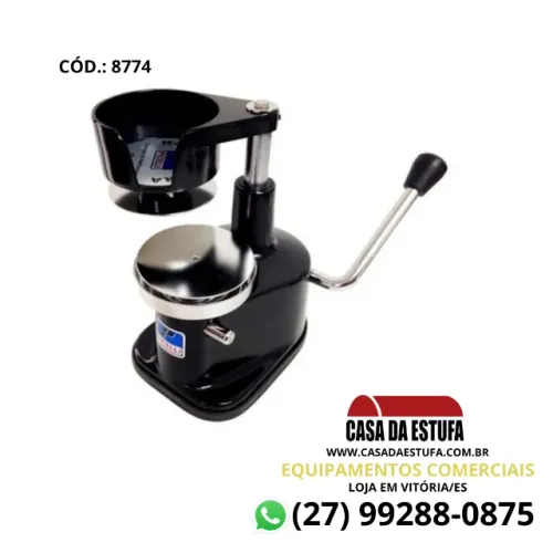 Maquina Modeladora Formato De Hamburguer Com 11,2cm Preto Manual - HP-112 - Picelli
