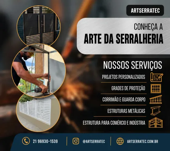 Serralheria Profissional no RJ | Portões, Grades, Corrimão e Estruturas Metálicas