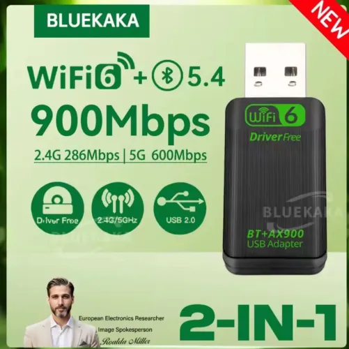 ADAPTADOR WIFI 6 + BLUETOOTH INTEGRADO