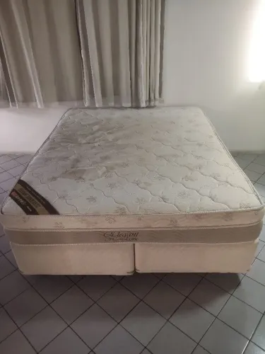 Cama box Queen Ortobom Elegant Nanolastic molas Bonnell