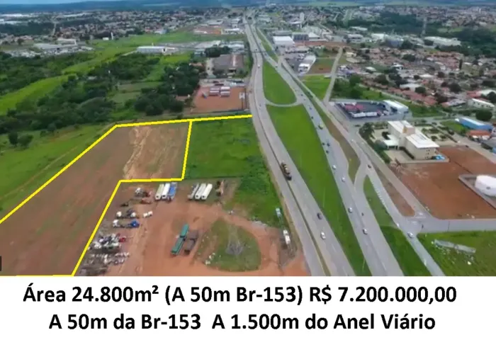 Leia a descrição: Área 24.800m² (A 50m Br-153) Aparecida de Goiania