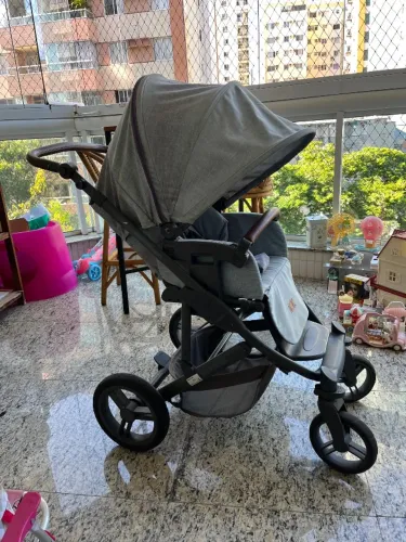 Carrinho De Bebê Abc Design Merano 4 Cinza *usado*