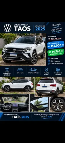 Volkswagen Taos Highline 1.4 250 TSI Flex AUT 2025
