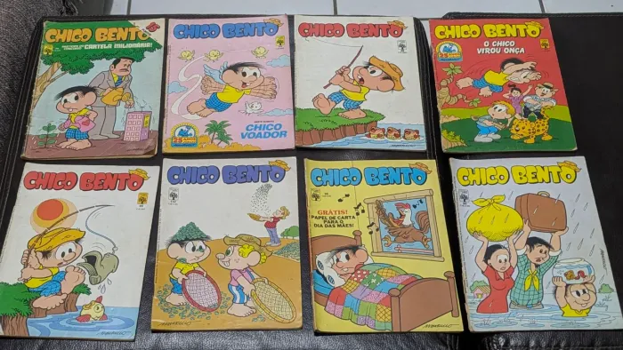 Lote 8 Gibis Antigos Chico Bento - Anos 80 (Editora Abril)