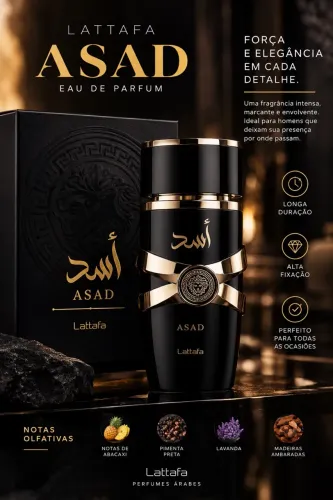 Perfume Lattafa asad masculino 100ml