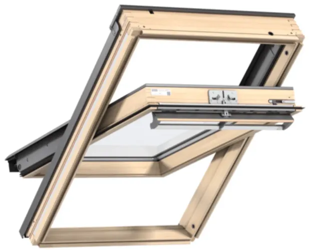 Janela de sótão Velux claraboia na caixa