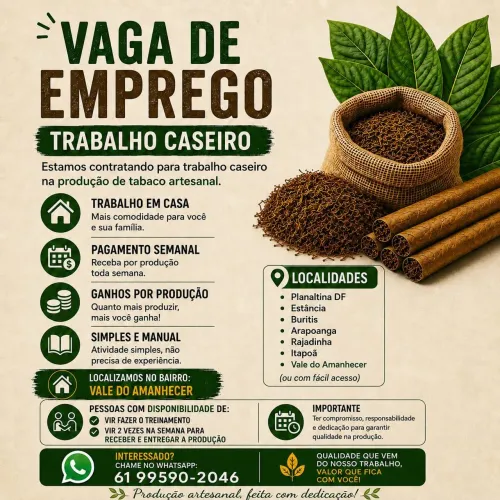 Poucas vagas.