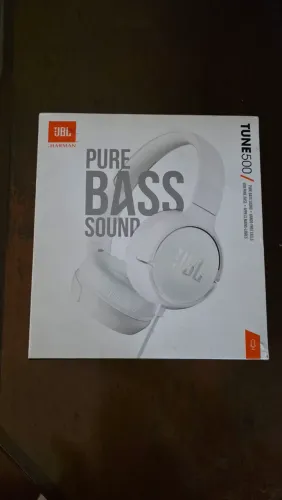 JBL Tune 500 Original Branco com Caixa - R$ 100