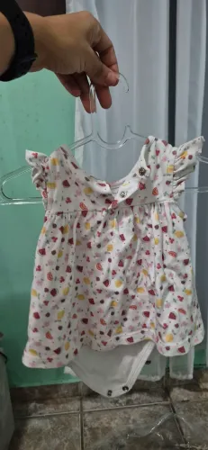 Vestido para bebê- 1 a 3 meses P