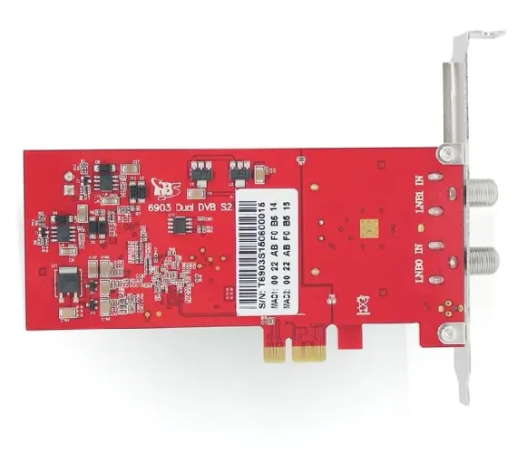 Placa DVB-S2 dual tunner PCie TBS 6903