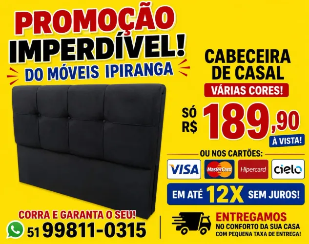 Cabeceiras de casal várias cores 