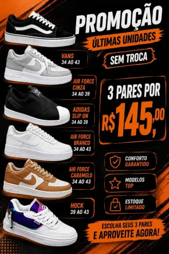 Tênis na Promoção!!!