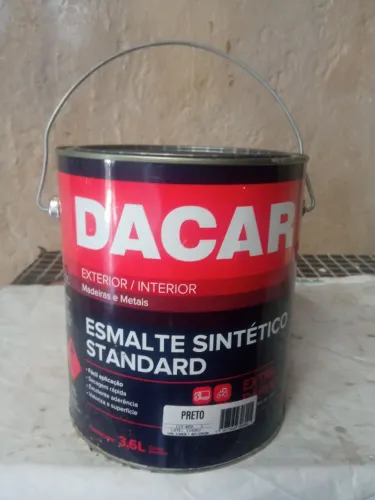 Tinta Dacar esmalte sintético preto 3,6 ml