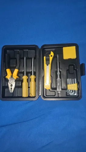 Kit de Ferramentas 12 Peças Titanium com Maleta -<br>Completo para Casa e Oficina