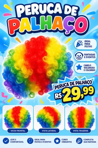 Piruca Palhaço Fantasia