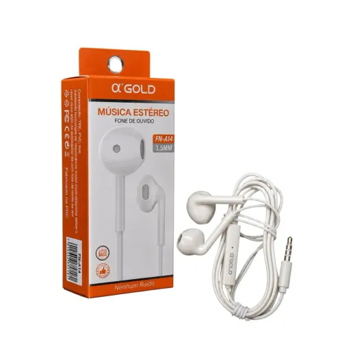 FONE DE OUVIDO GOLD FN-A14 3.5MM