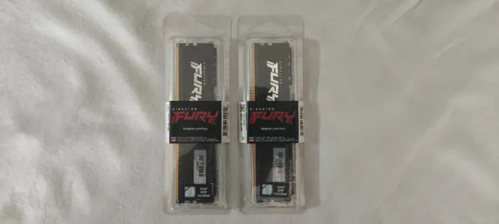Memórias RAM DDR4 Kingston Fury Beast 3200 MHz 2x8GB Originais Lacradas