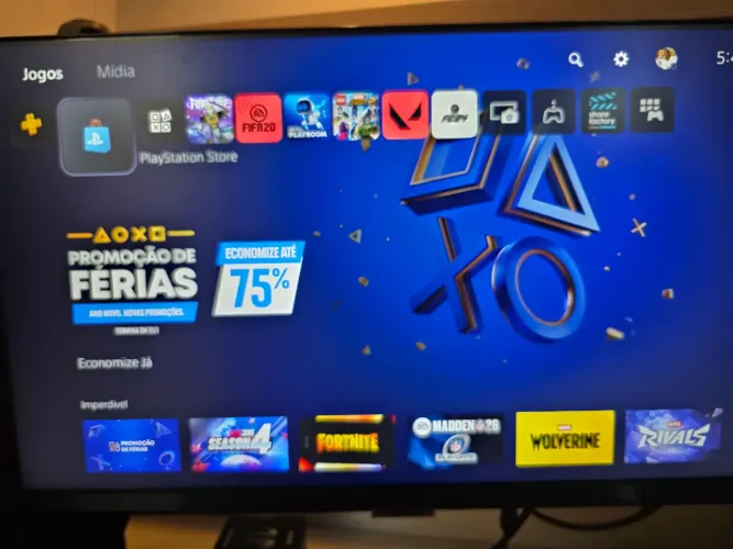 PlayStation 5 com acessórios