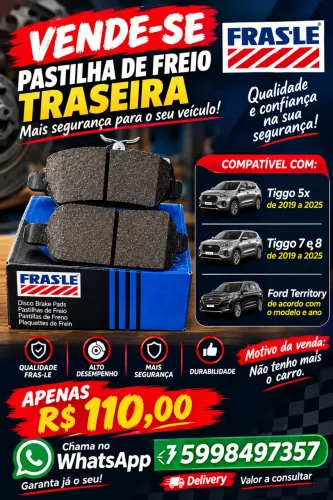 Vendo pastilha de freio nova dianteira