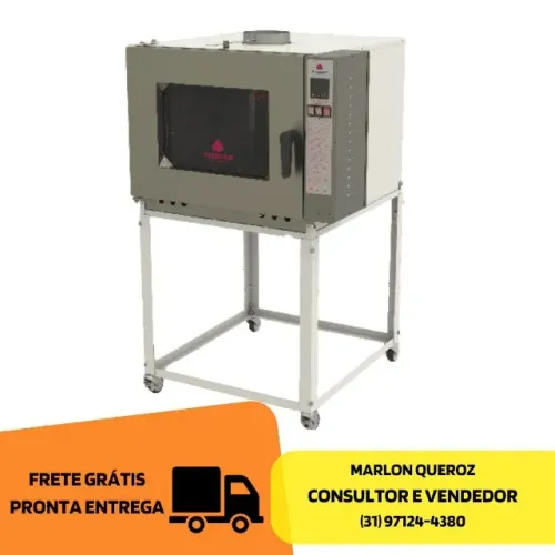 Forno Turbo 5 Esteiras Progas a Gás Bivolt