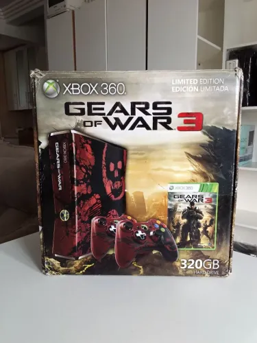 Vendo Console Xbox 360 Edição Limitada Gears of War 3 Semi novo