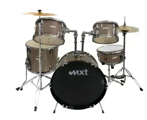Bateria Acústica Champagne Cromado com Bumbo 20 Pol MXT B120CC