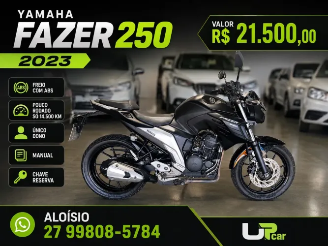 Fazer 250 com apenas 14.500km rodados único dono