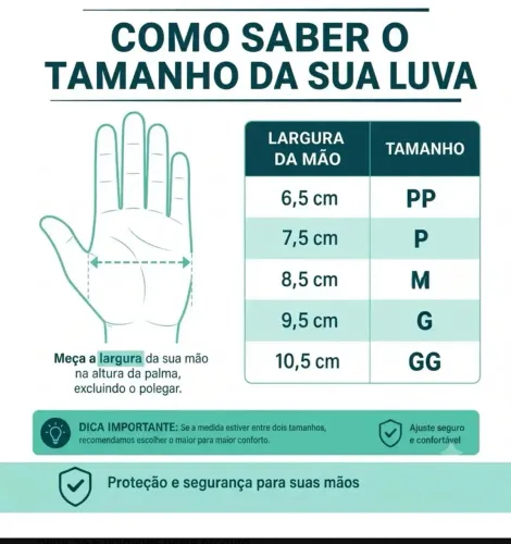 Luva De Látex Descartável Branca Com Pó Tamanho G Caixa 100 Unid