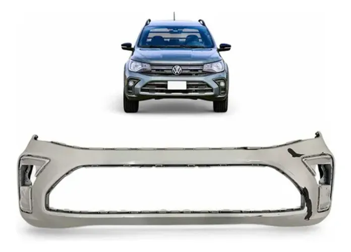 Parachoque Dianteiro Volkswagen Saveiro G9 2024 2025 Origin Branco