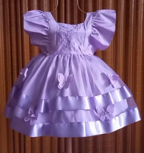 Vestido luxo infantil festa 
