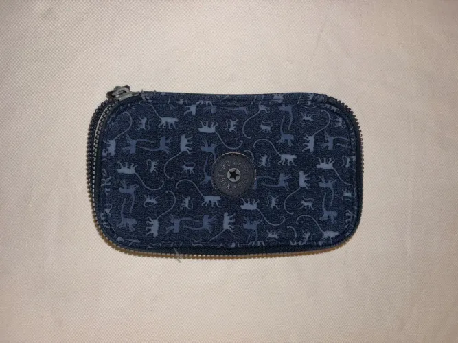 estojo kipling azul marinho