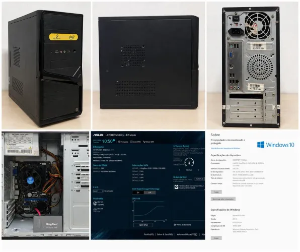 PC Intel Core i5 3470 Asus SSD 120GB Ideal para Estudos e Trabalho
