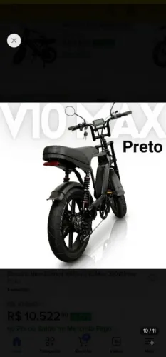 Bicicleta elétrica Inow V10 Max + BÔNUS: Capacete, Cadeado, Bolsa e Kit de Reparos com NF