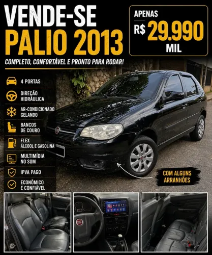 Fiat Palio 1.0 Economy Fire Flex 8V 2P 2013