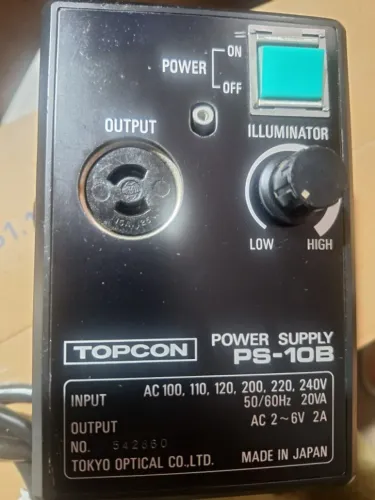 Fonte de Alimentação Topcon PS-10B - AC Regulável 2~6V / 2A (Japão)
