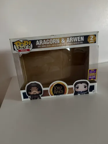Caixa Funko Pop Aragorn & Arwen 2 pack sem blister