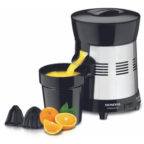 Espremedor de Frutas Mondial Turbo Premium E-10 Elétrico Inox 250W Capacidade 1L