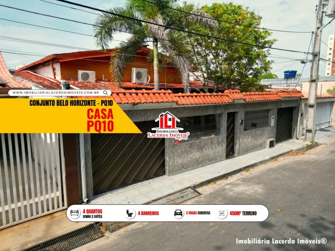 Casa Térrea 3 suíte + 1 quarto conjunto com Portaria 24 horas Parque Dez !