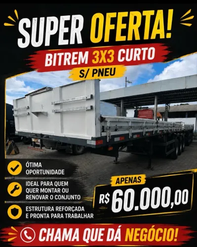 Bitrem 9 eixo curto 3x3